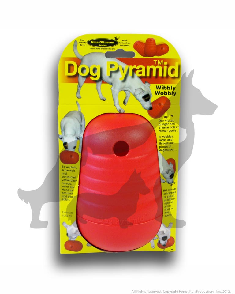 Interactive Treat-Filling Dog Toy l Nina Ottosson Pyramid - Olive