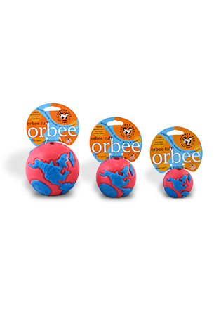 The Orbee Tuff - Orbee World Glow and Orange Ball in Tugs, Balls